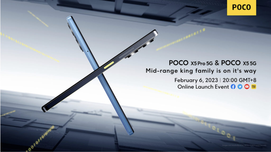 Poco X5 Pro dan Poco X5 akan dilancarkan pada 6 Februari ini 1