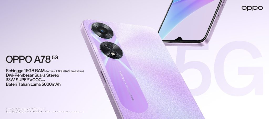 OPPO A78 5G akan ditawarkan di Malaysia mulai 14 Januari - harga RM 1,099 sahaja 1