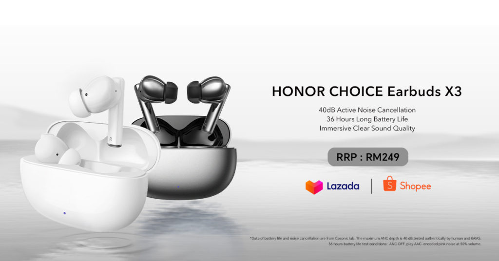 HONOR CHOICE Earbuds X3 kini rasmi di Malaysia pada harga RM 249 1