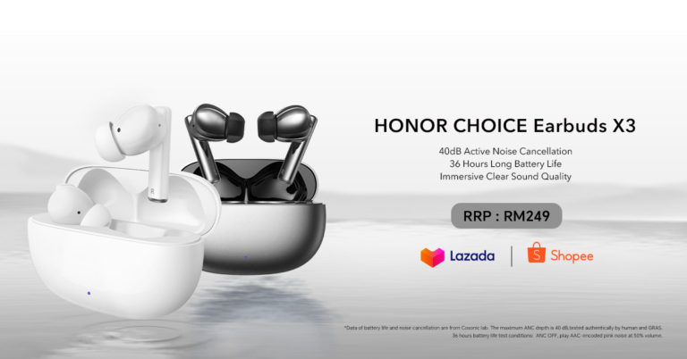 HONOR CHOICE Earbuds X3 kini rasmi di Malaysia pada harga RM 249 8