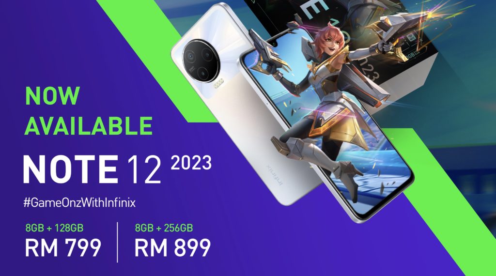 Infinix Note 12 2023 Edisi MLBB Light Chaser Beatrix  kini ditawarkan di Malaysia - harga dari RM 799 1