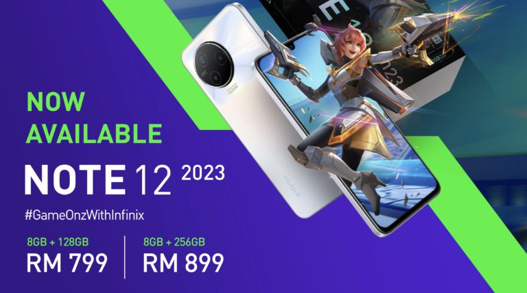 Infinix Note 12 2023 Edisi MLBB Light Chaser Beatrix  kini ditawarkan di Malaysia - harga dari RM 799 9