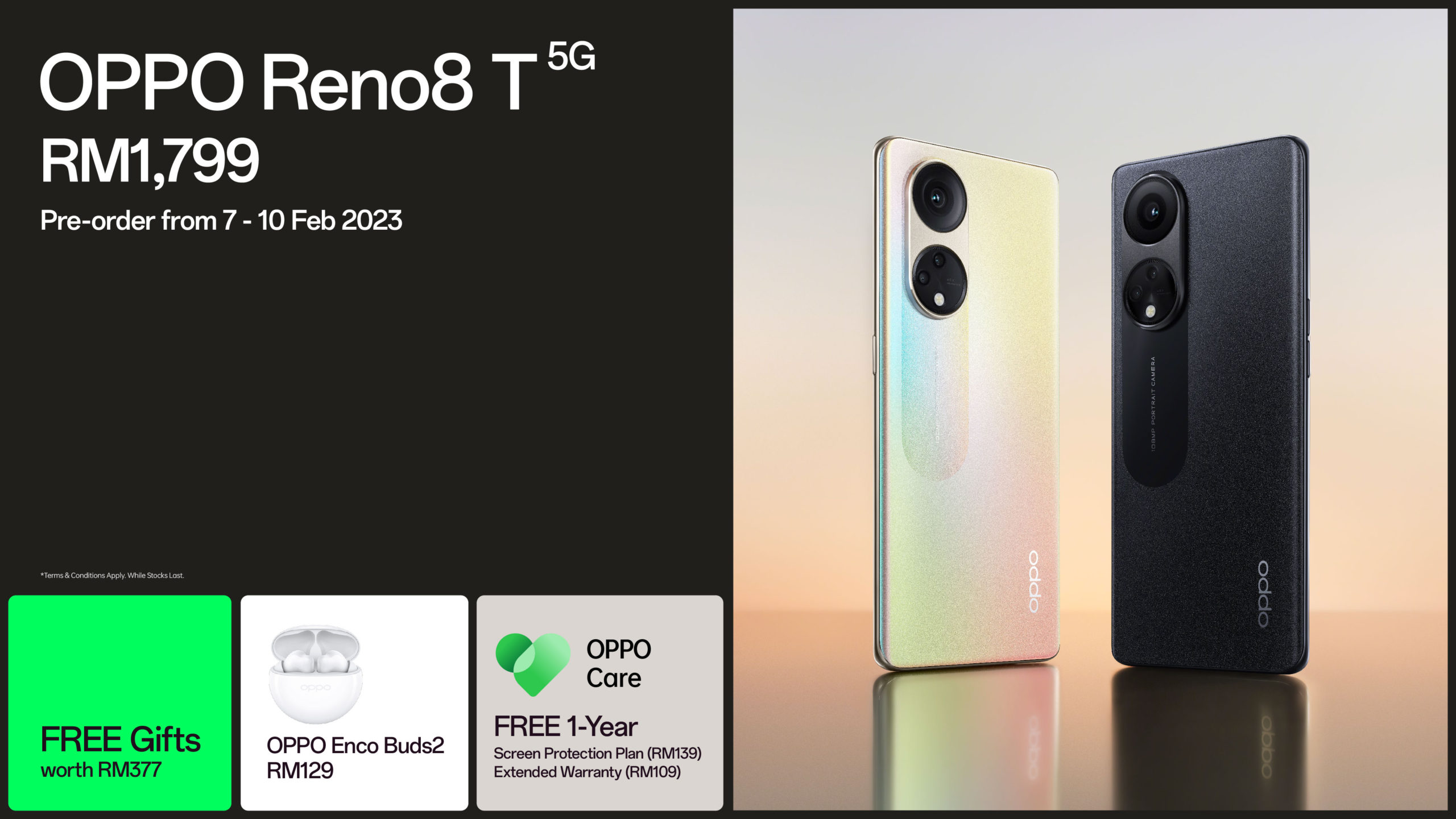 OPPO Reno8 T 5G kini rasmi di Malaysia pada harga RM 1,799 3
