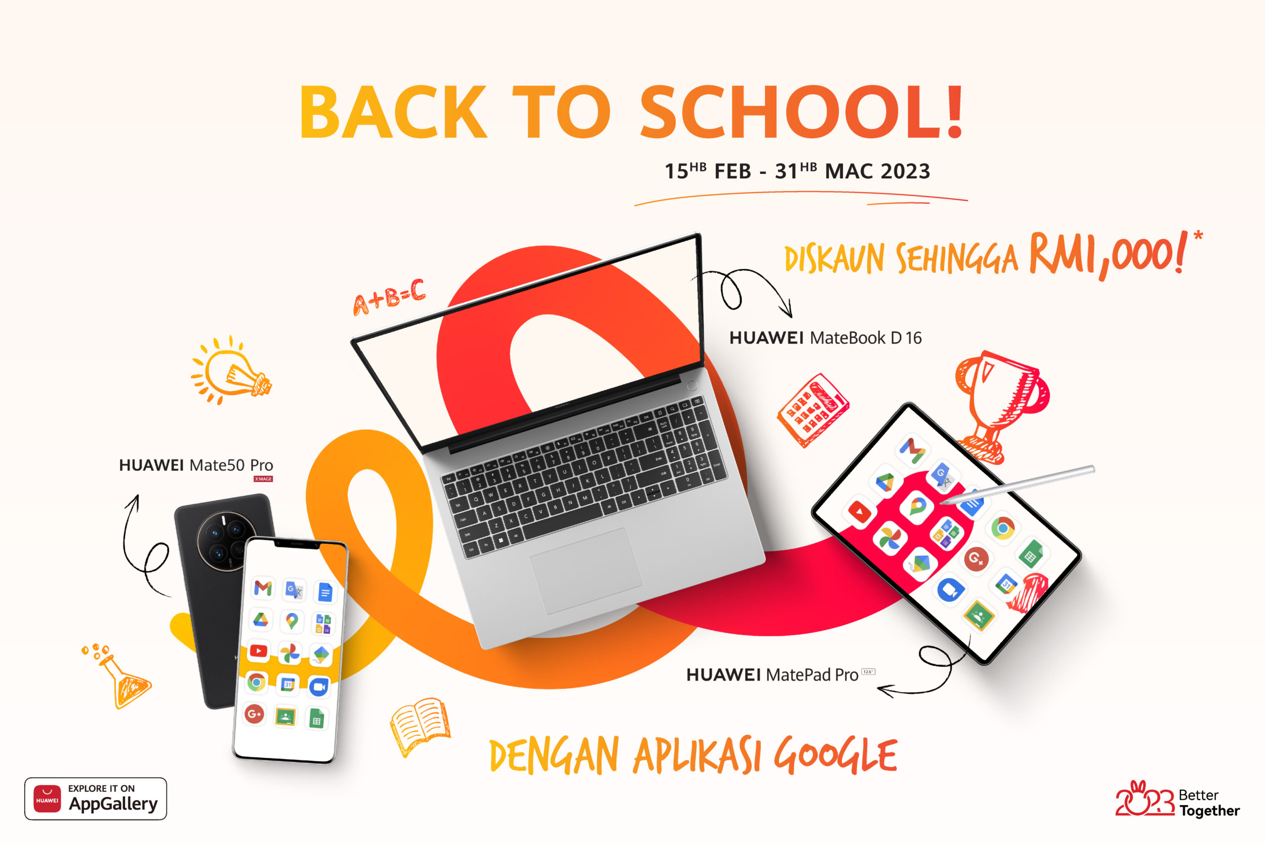 Tablet HUAWEI dan Aplikasi Google - Resepi terbaik untuk kembali ke sekolah dengan ceria 13