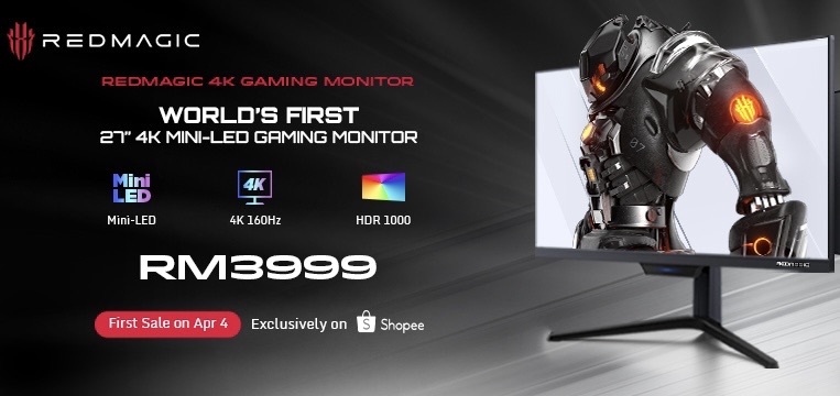 Monitor Gaming 4K Mini-LED REDMAGIC kini rasmi di Malaysia - harga RM 3,999 12