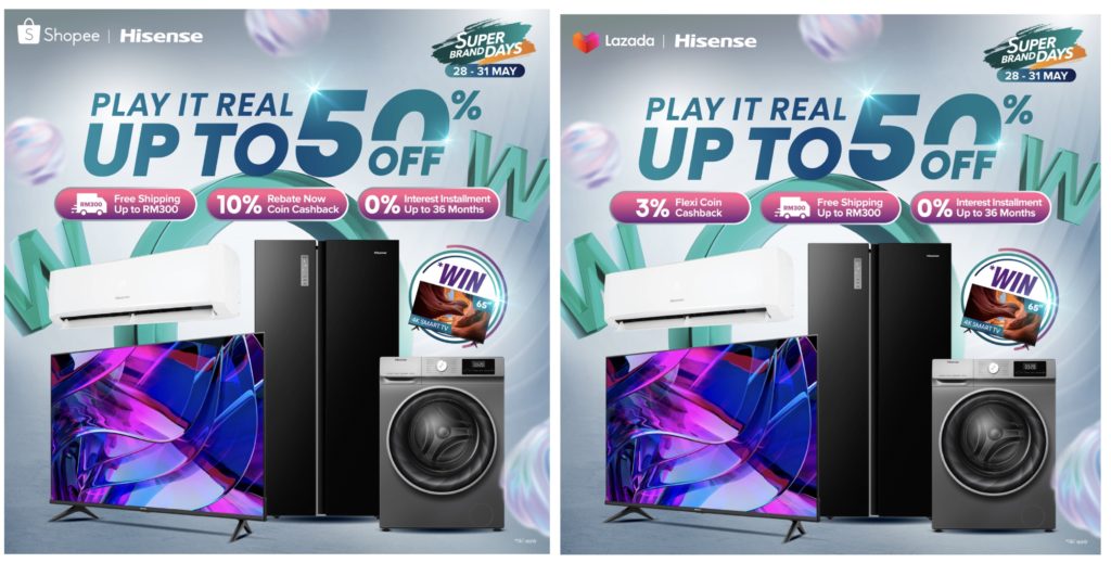 Hisense Super Brand Days akan berlangsung dari 28 Mei 2023 hingga 31 Mei 2023. 1