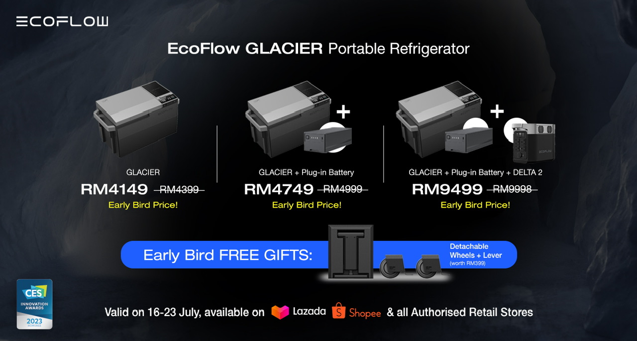 EcoFlow GLACIER dan WAVE2 kini rasmi di Malaysia - Penghawa Dingin dan Peti Sejuk mudah alih 28