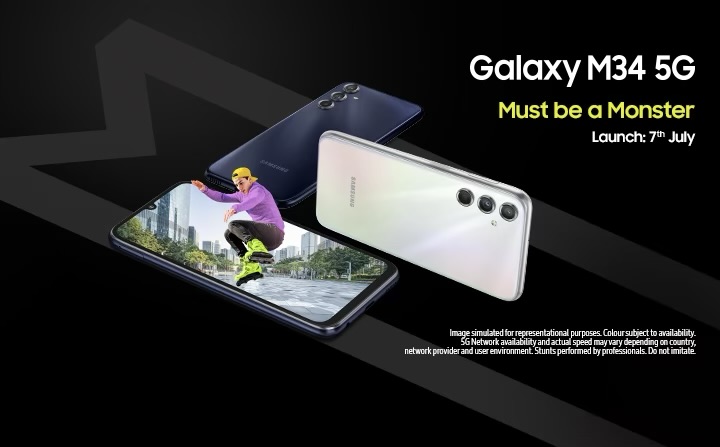 Samsung Galaxy M34 5G kini rasmi dengan skrin AMOLED 120Hz dan bateri 6,000mAh 7