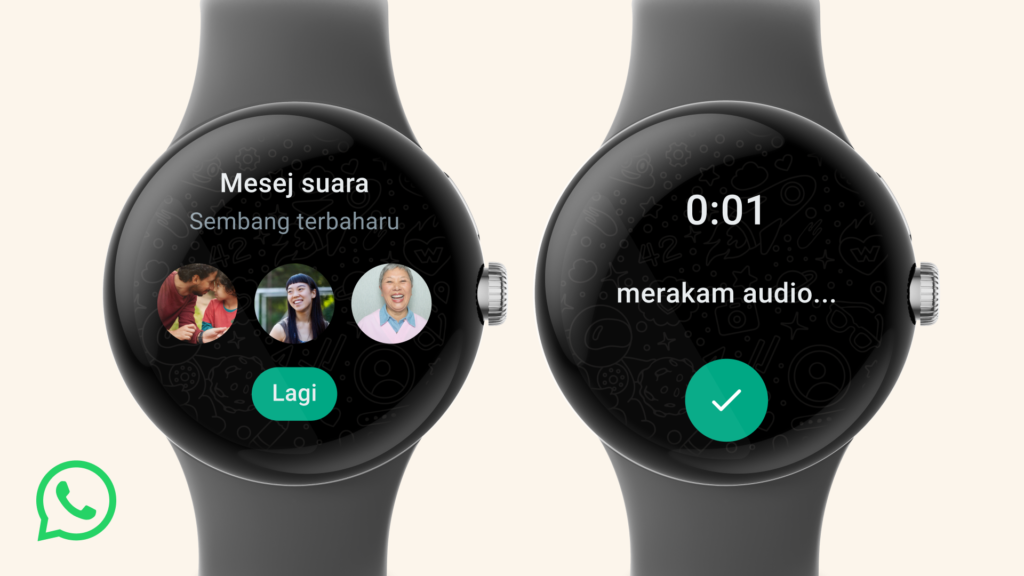 Aplikasi WhatsApp bagi jam pintar Wear OS kini ditawarkan secara rasmi 1