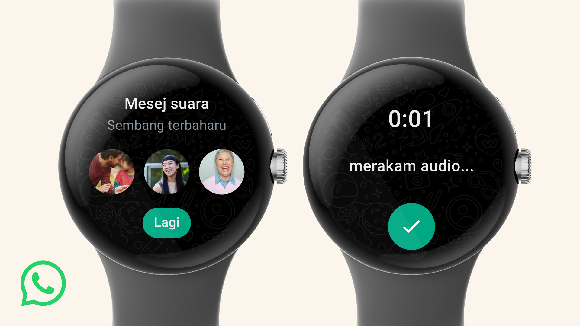 Aplikasi WhatsApp bagi jam pintar Wear OS kini ditawarkan secara rasmi 3