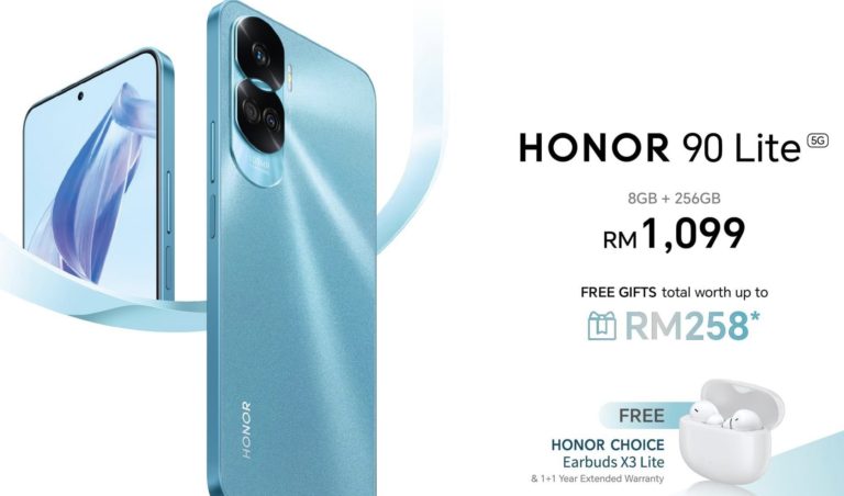 Honor 90 Lite 5G turut rasmi pada harga mesra poket 7
