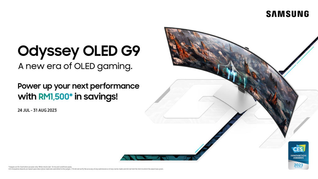 Monitor Gaming Samsung Odyssey OLED G9 kini rasmi di Malaysia - diskaun sehingga RM 1,500 1