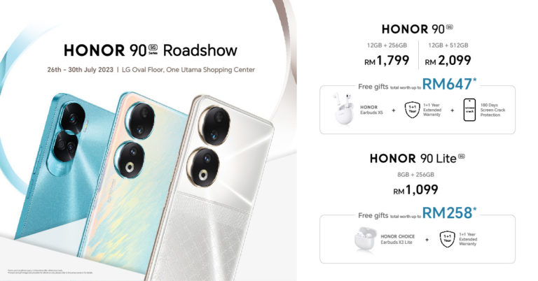HONOR 90 5G Series dapat sambutan luar biasa - kunjungi roadshow di 1 Utama pada 26 - 31 Julai ini 1