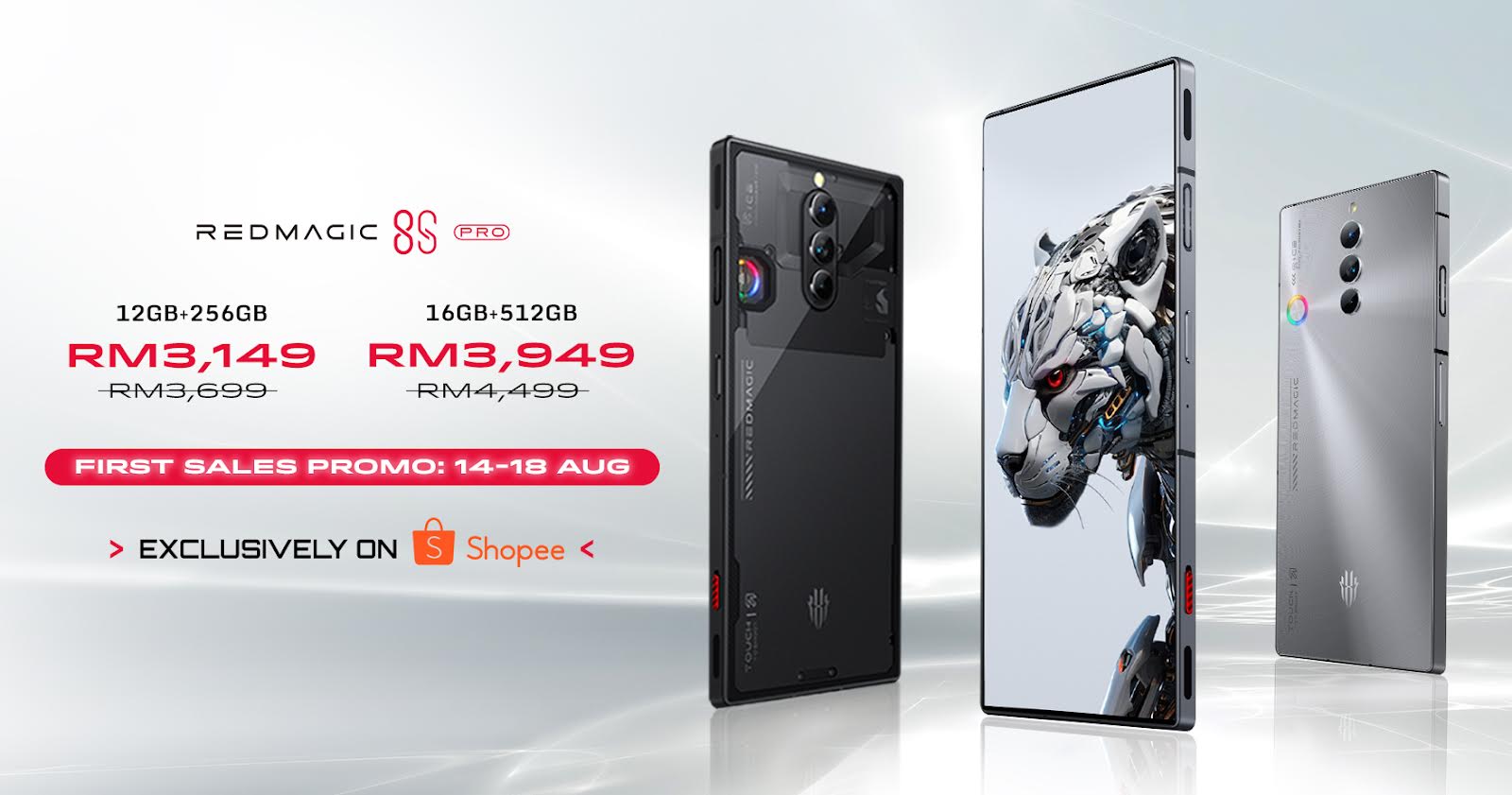 REDMAGIC 8S Pro akan ditawarkan pada harga promosi serendah RM 3,149 sahaja pada 14 hingga 18 Ogos ini 7