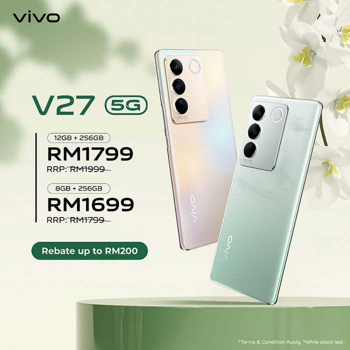 vivo V27 5G kini ditawarkan pada harga promosi istimewa Merdeka - dari RM 1,699 sahaja 3
