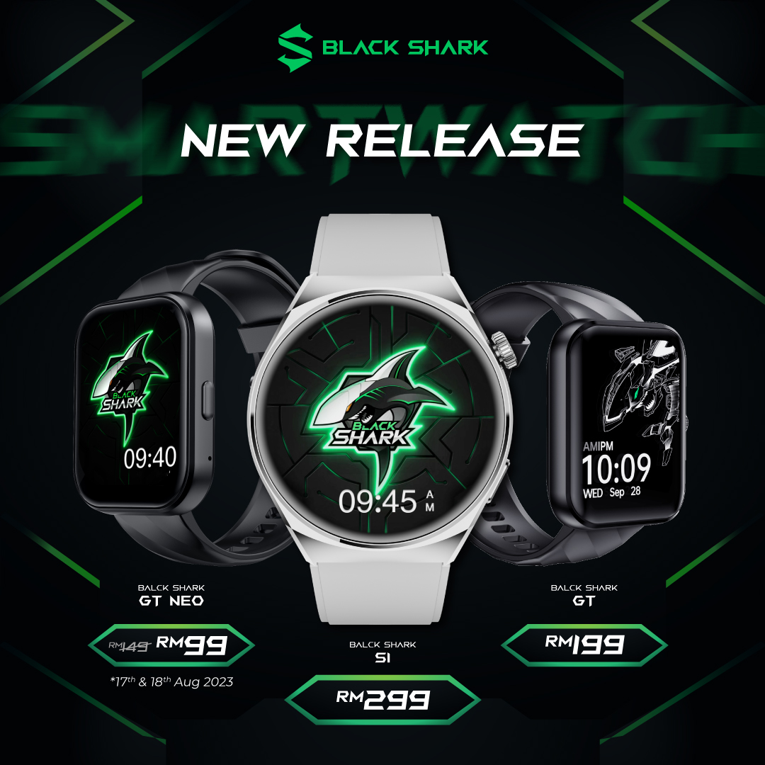 Black Shark lancar jam pintar mampu milik di Malaysia - harga serendah RM 149 3