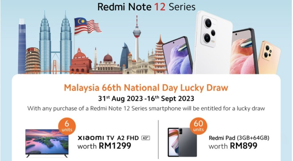 Xiaomi Malaysia tawarkan 66 hadiah percuma dengan pembelian Redmi Note 12 Series 1
