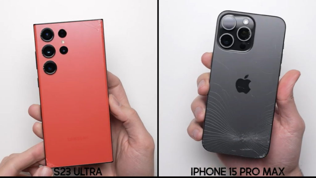 Ujian Jatuhan iPhone 15 Pro Max vs Galaxy S23 Ultra timbulkan persoalan mengenai ketahanan titanium 1