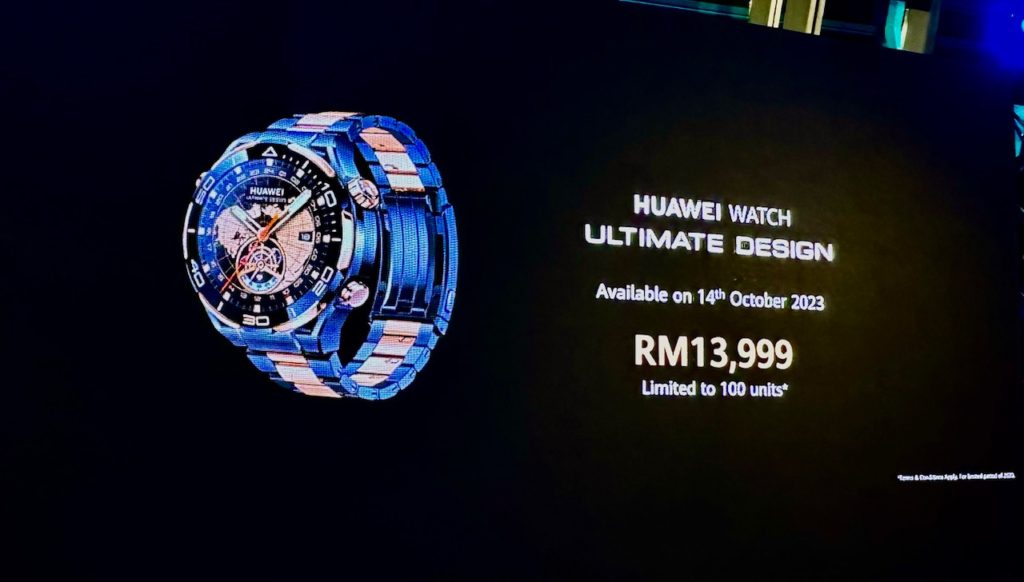 HUAWEI Watch Ultimate Design dengan rekaan emas 18K turut rasmi di Malaysia - RM 13,999, terhad 100 unit sahaja 1