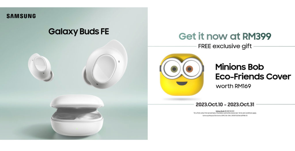 Samsung Galaxy Buds FE akan ditawarkan mulai 10 Oktober - percuma Minion Bob Eco-Friends Cover 1