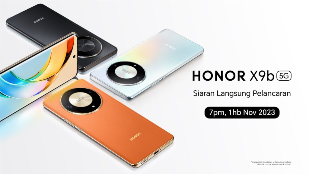 Honor X9b akan dilancarkan di Malaysia pada 1 November ini- pra-tempahan bermula 27 Oktober 1