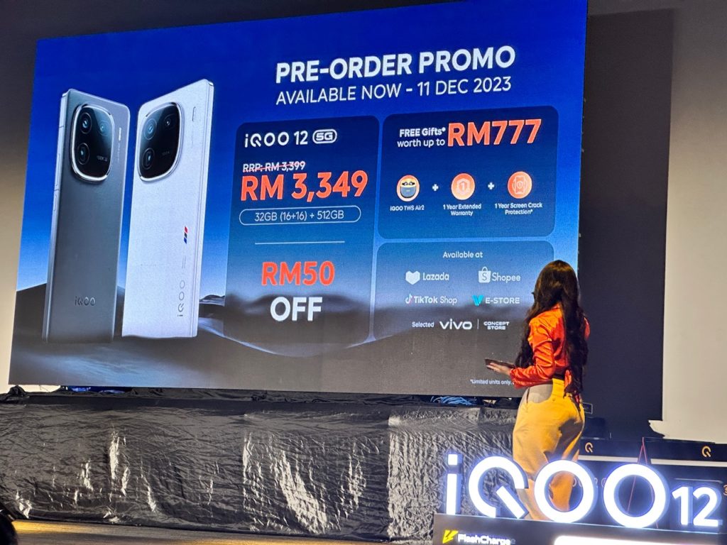 iQOO 12 5G kini rasmi di Malaysia dengan skrin AMOLED 144Hz bersama cip Snapdragon 8 Gen 3 - RM 3,399 23