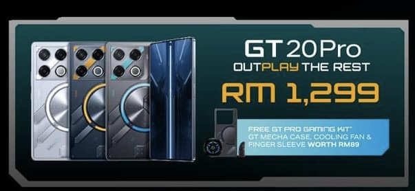 Infinix GT 20 Pro akan ditawarkan pada harga sekitar RM 1,299 7