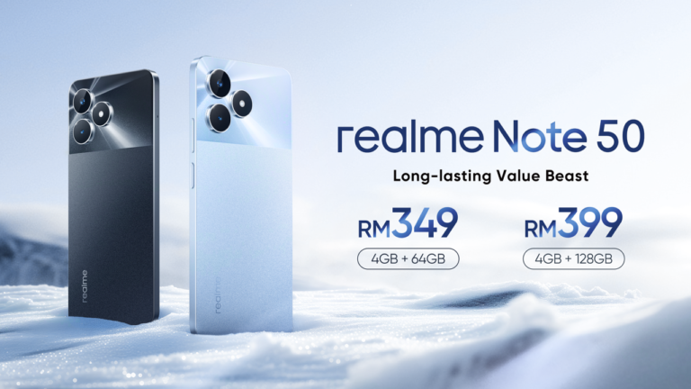 realme NOTE 50 kini rasmi di Malaysia pada harga dari RM 349 6