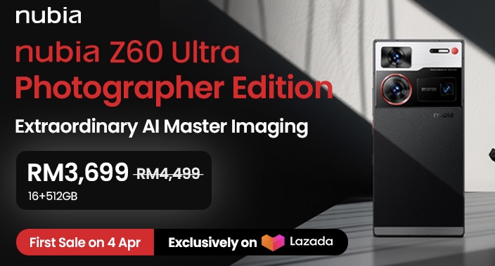 nubia Z60 Ultra Photographer Edition akan ditawarkan di Malaysia pada harga RM 4,499 12
