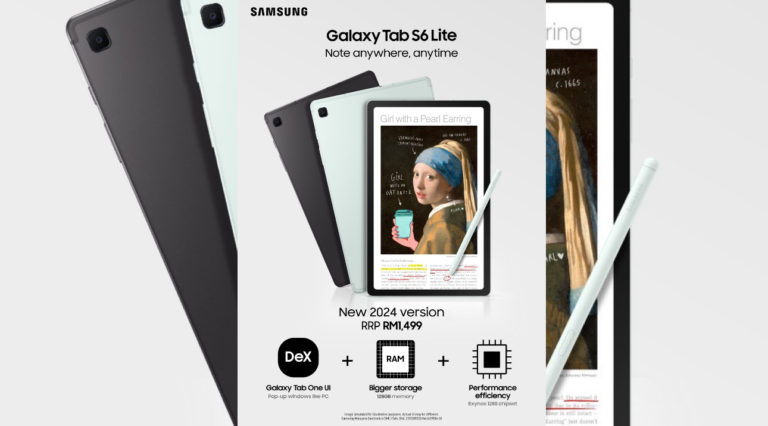 Samsung Galaxy Tab S6 Lite (2024) kini di Malaysia pada harga RM 1,499 9