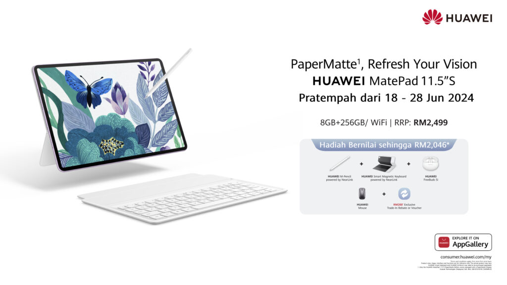  HUAWEI MatePad 11.5”S PaperMatte Edition : Paparan anti-silau terkini bersama pengalaman hebat melebihi PC! 18
