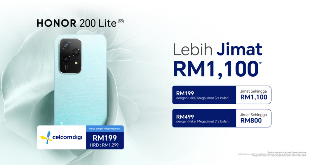HONOR 200 Lite 5G mula ditawarkan di Malaysia - percuma dengan pelan pascabayar terpilih 3