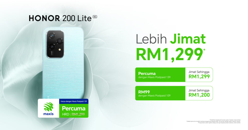 HONOR 200 Lite 5G mula ditawarkan di Malaysia - percuma dengan pelan pascabayar terpilih 4