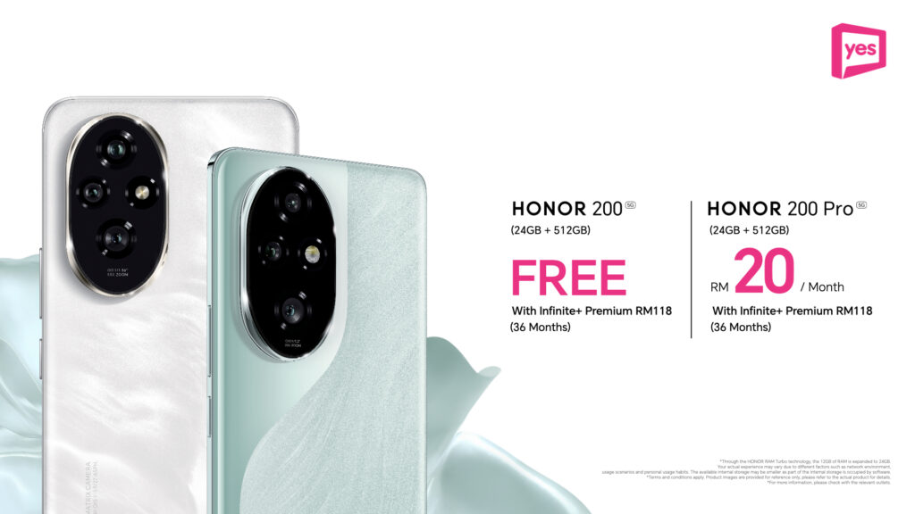 HONOR 200 Series kini ditawarkan melalui syarikat telekomunikasi - pelan serendah RM 1 6