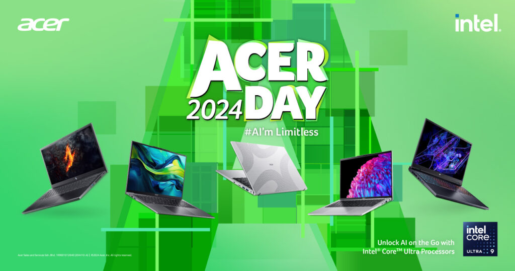 Acer Day 2024 kembali untuk tahun ke-8 - tema AI’m Limitless’ 2