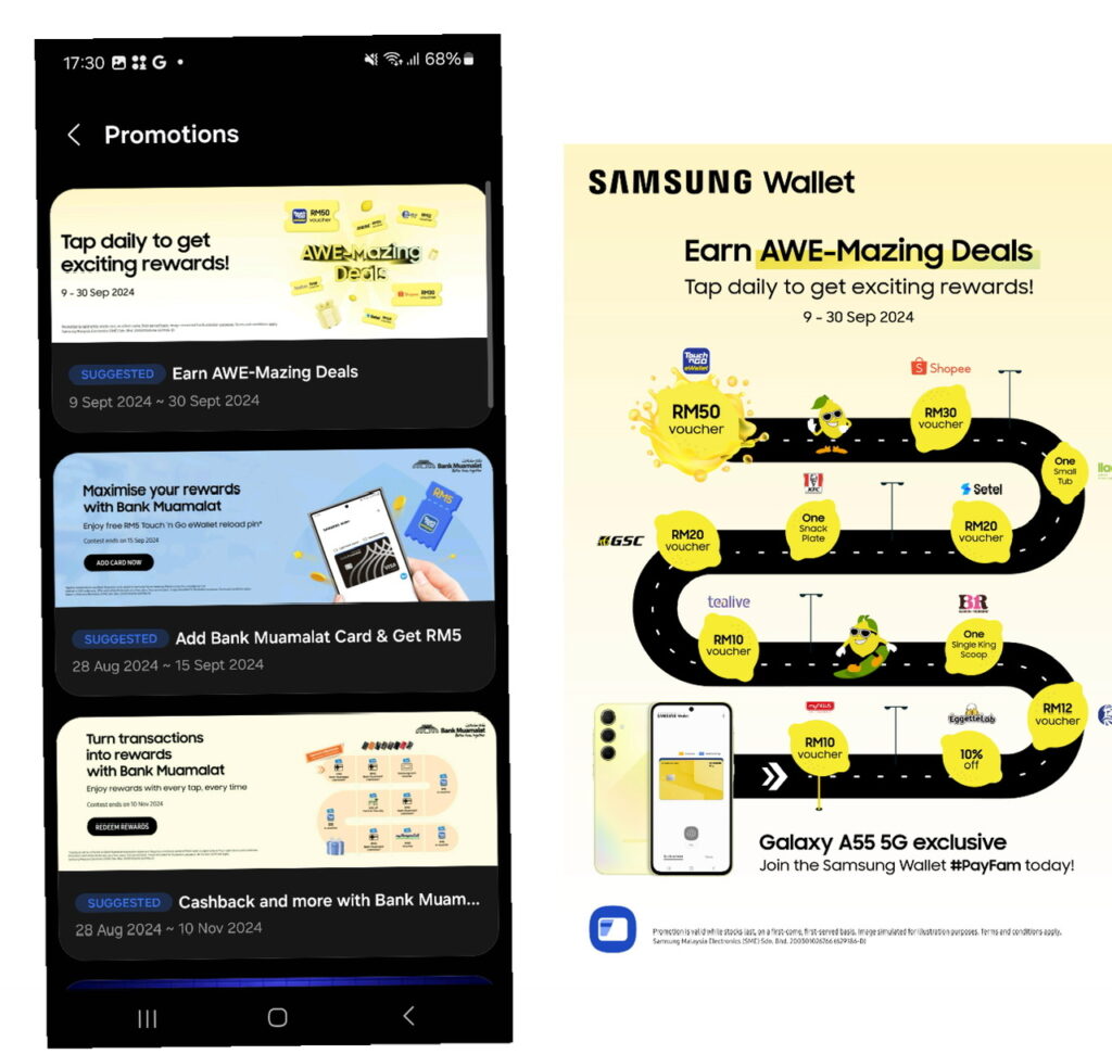 Sertai Kempen Samsung AWE-Mazing dalam 3 Langkah Mudah untuk menerima baucar bernilai sehingga RM190! 3