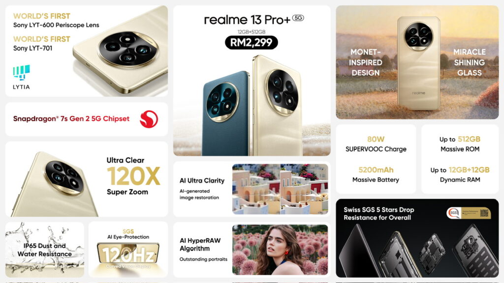 realme 13 Pro dan realme 13 Pro+ kini rasmi di Malaysia - harga dari RM 1,999 1