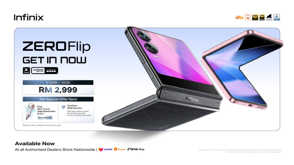 Infinix ZERO Flip kini rasmi di Malaysia - foldable pertama Infinix pada harga RM 2,999 sahaja 1