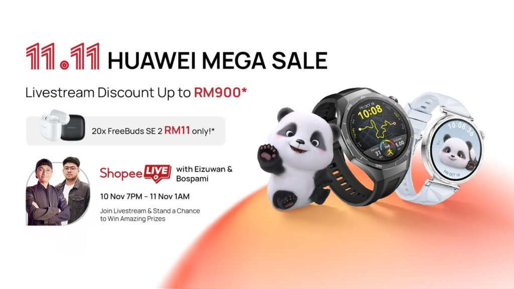 HUAWEI umum promosi 11.11 Mega Sale - diskaun sehinga RM 900 4