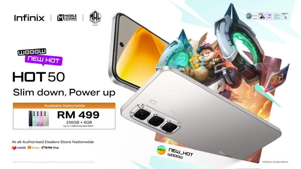 Infinix HOT 50 kini rasmi di Malaysia - RM 449 sahaja 1