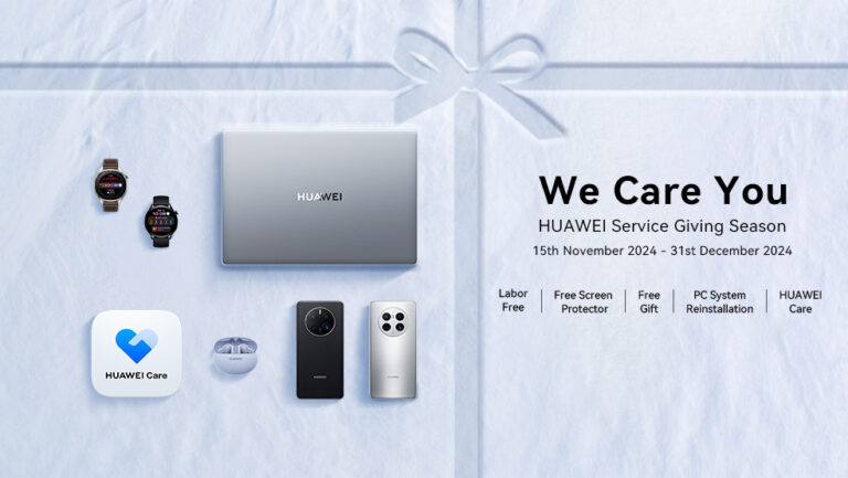 Baiki & Perbaharui Peranti HUAWEI serta Nikmati Ganjaran menarik pada kempen HUAWEI Service Giving Season sehingga 31 Disember ini  1