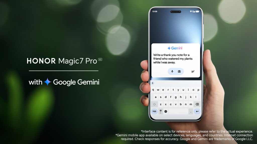 HONOR Magic7 Pro dan PORSCHE DESIGN Magic7 RSR akan hadir dengan Google Gemini terbina 1