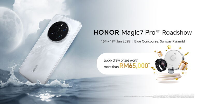 Roadshow HONOR Magic7 Pro akan berlangsung di Sunway Pyramid dari 15 Januari ini 8