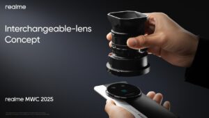 realme umum konsep interchangeable-lens dan realme 14 Pro 5G di MWC 4