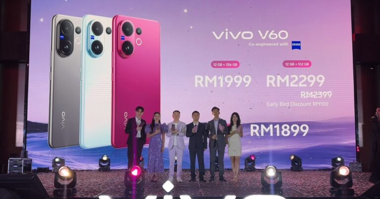 vivo V60 kini rasmi di Malaysia dengan cip Snapdragon 7 Gen 4 dan bateri 6,500mAh 2