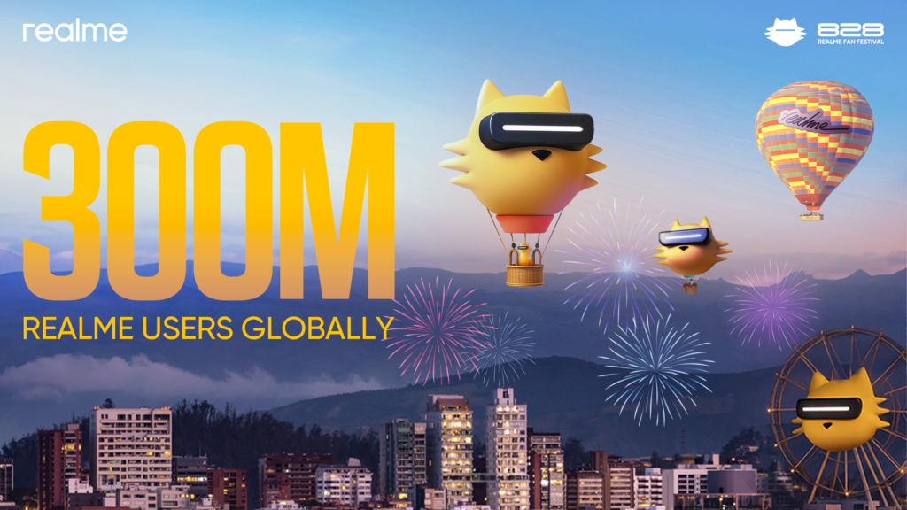 realme kini memiliki 300 juta pengguna global - hampiri ulang tahun ke-7 1