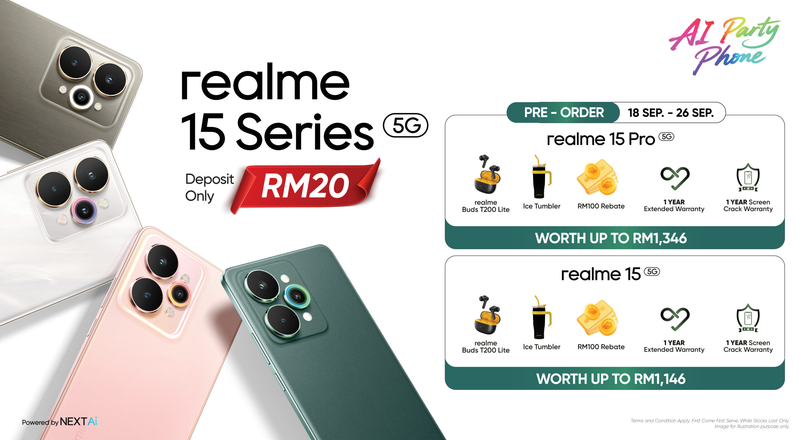 realme 15 Series akan dilancarkan di Malaysia pada 18 September ini 2 realme 15 Series akan dilancarkan di Malaysia pada 18 September ini 2