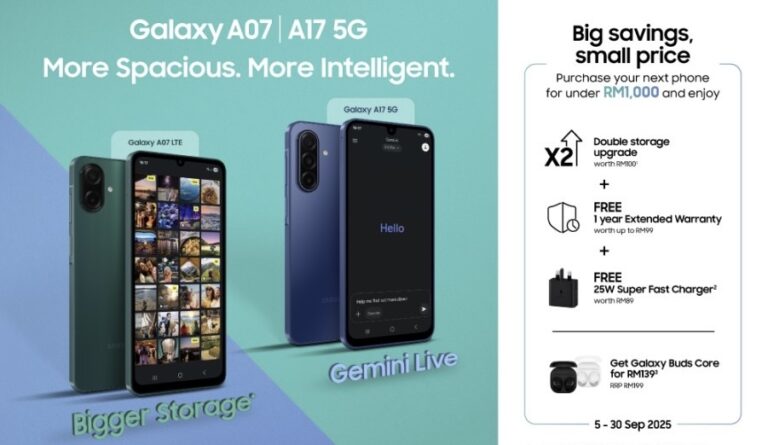 Samsung Galaxy A17 5G dan Galaxy A07 kini rasmi - tiba di Malaysia pada 5 September ini 4