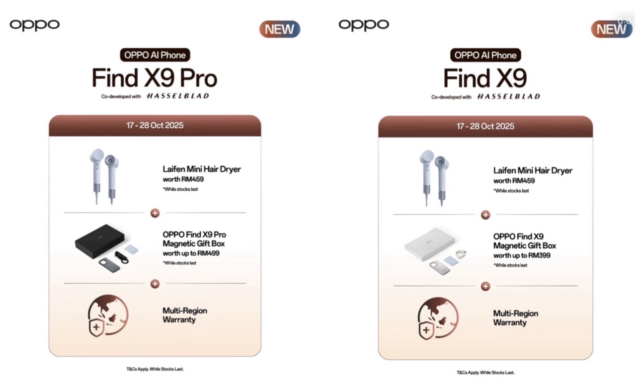 OPPO Find X9 Series telah diumumkan secara rasmi - tiba di Malaysia pada 28 Oktober 6 OPPO Find X9 Series telah diumumkan secara rasmi - tiba di Malaysia pada 28 Oktober 6