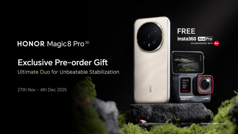 HONOR Magic8 Pro akan dilancarkan di Malaysia pada 27 November - percuma Insta360 Ace Pro dengan setiap pra-tempahan 4
